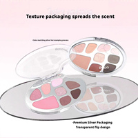 Palette de maquillage complète imperméable Bqcover Peqiao avec des reflets roses chatoyants pour le contour des yeux TB016