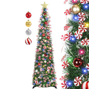 Árbol de <span class=keywords><strong>Navidad</strong></span> Plegable Preiluminado <span class=keywords><strong>con</strong></span> <span class=keywords><strong>Luces</strong></span> <span class=keywords><strong>LED</strong></span> de Bajo Consumo para Decoración de Interiores, Fiestas y Festividades - Product Image 5