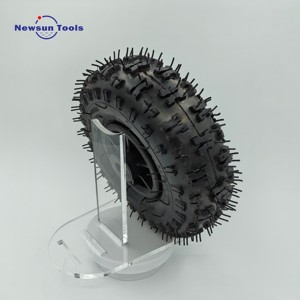 Roue à roulement pneumatique avec jante en acier 4.10-4, pneu tout-terrain pour robot agricole et roue de <span class=keywords><strong>brouette</strong></span> en caoutchouc, vente en gros du fabricant NS - Product Image 5