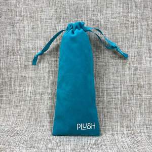 High Quality Long Soft Velvet Jewelry Gift <b>Pouch</b> Custom Logo Print Gift Packaging Bag Reusable Green Velvet <b>Drawstring</b> <b>Pouch</b> - Product Image 5