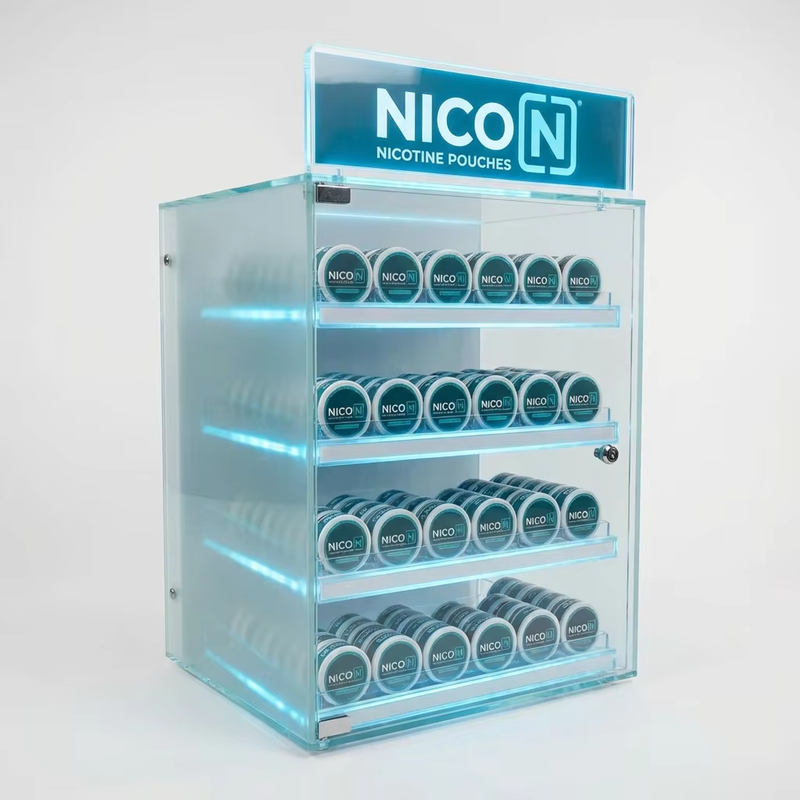 Custom LED Acrylic Counter Nicotine Pouches