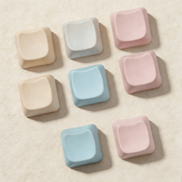 Porte-clés en plastique avec logo personnalisé, en forme de bouton de clavier, avec interrupteurs anti-stress, bouton de clavier, keycap, fidget clicker
