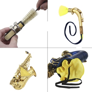 सैक्सोफोन सैक्स सफाई देखभाल किट 3 पीसी सफाई कपड़े + मुखपत्र ब्रश संगीत उपकरण रखरखाव उपकरण - Product Image 3