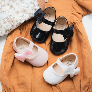 Chaussures légères pour bébés filles, antidérapantes, avec nœud, semelle souple en gelée, pour l'été, les fêtes et la crèche - Product Image 3