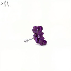 New Collection Wholesale Manufacturer Export <b>Earrings</b> Jewelry Pure Titanium 18K Solid Gold Natural Gemstone Spinel <b>Earrings</b> - Product Image 4