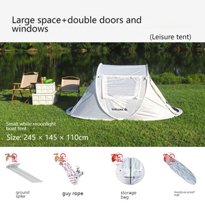 Tenda Gonfiabile a Doppio Strato Quick-Pitch <span class=keywords><strong>per</strong></span> Quattro Stagioni, Ventilazione a 360°, Protezione Solare, Impermeabile, Anti-Insetti, <span class=keywords><strong>per</strong></span> <span class=keywords><strong>Campeggio</strong></span> - Product Image 5
