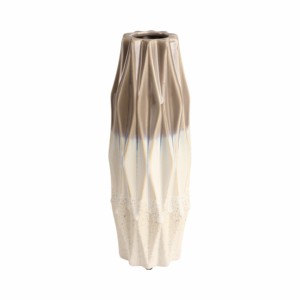 Vaso in ceramica scolpito per soggiorno, decorazione per la casa, espositore da mensola, vaso decorativo per fiori da tavolo consolle - Product Image 3
