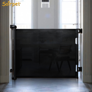 Barrière de sécurité pour bébé en maille, pour usage domestique, barrière d'escalier, barrière de sécurité pour bébé, installation par pression murale, barrière de sécurité rétractable pour bébé - Product Image 4