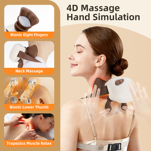 Dispositivo de Masaje Inalámbrico Biónico para Tejidos Profundos con Calor, Relajación Muscular de Cuello y Espalda, Masajeador Shiatsu para Cuello y Hombros - Product Image 2
