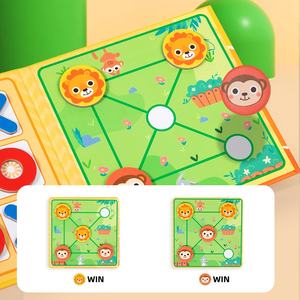 <span class=keywords><strong>Jeu</strong></span> de société interactif pour deux joueurs, <span class=keywords><strong>jeu</strong></span> de <span class=keywords><strong>labyrinthe</strong></span> d'animaux Tic-Tac-Toe, <span class=keywords><strong>jeu</strong></span> d'échecs éducatif pour enfants avec bataille parent-enfant pour les enfants - Product Image 3