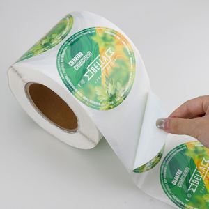 Étiquettes autocollantes rondes Bella Cilantro Chimichurri en papier, emballage alimentaire écologique - Product Image 2