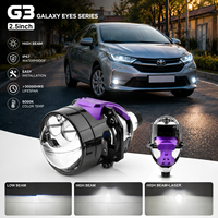 Nouvelle conception, lentille de projecteur laser Bi-LED de haute qualité de 2,5 pouces, faisceau laser haut et bas, 12-24V, 6000K, pour la rénovation de phares automobiles