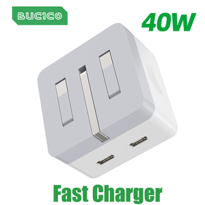 Chargeur rapide 40W double USB-C et USB-A, pliable, prise EU/UK/US pour 14 Pro Max 12 13 et <span class=keywords><strong>iPad</strong></span> - Product Image 2