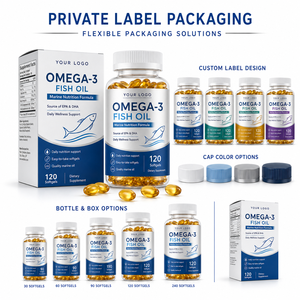 Complément Alimentaire Quotidien Bien-être Nutritionnel : Gélules d'Huile de Poisson Oméga-3 Formule Marine EPA DHA de Qualité OEM ODM Marque Privée - Product Image 5