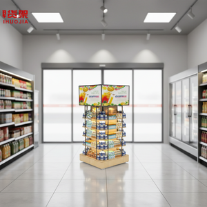 Espositore a Gondola in Metallo e Legno, Leggero e Resistente, con Schienale Regolabile, <span class=keywords><strong>Dimensioni</strong></span> Personalizzabili per Negozi al Dettaglio, Supermercati e Drogherie - Product Image 6