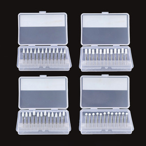 Kit de polissage dentaire abrasif blanc, boîte de 12 pièces pour couronne en porcelaine, accessoire pour pièce à main haute vitesse en résine - Product Image 1