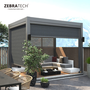 Pérgola duradera para cortina de exterior, persiana lateral de pista para <span class=keywords><strong>restaurante</strong></span> - Product Image 4
