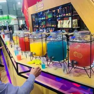 <span class=keywords><strong>Dispensador</strong></span> <span class=keywords><strong>de</strong></span> Bebidas <span class=keywords><strong>de</strong></span> Vidrio <span class=keywords><strong>de</strong></span> Grado Alimenticio <span class=keywords><strong>de</strong></span> 4L con Superficie Grabada con Ácido y Tapa <span class=keywords><strong>de</strong></span> Rosca, Jarra <span class=keywords><strong>de</strong></span> Cocina para Vino y Jugo - Product Image 6