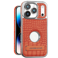 Étui magnétique en cuir PU plaqué de haute qualité pour iPhone 17 13 14 Pro Max 15 16 Plus 17 Air avec support caché et protection antichoc