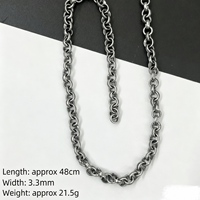 Chaîne de collier et bracelet polyvalente en argent plaqué vintage pour bricolage et électroplaqué, accessoires de mode en gros