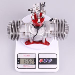 New RCGF 70cc Twin Cylinder Petrol/<b>Gasoline</b> Engine Dual Cylinder With Muffler/Igniton/Spark Plug for RC Model Airplane - Product Image 5