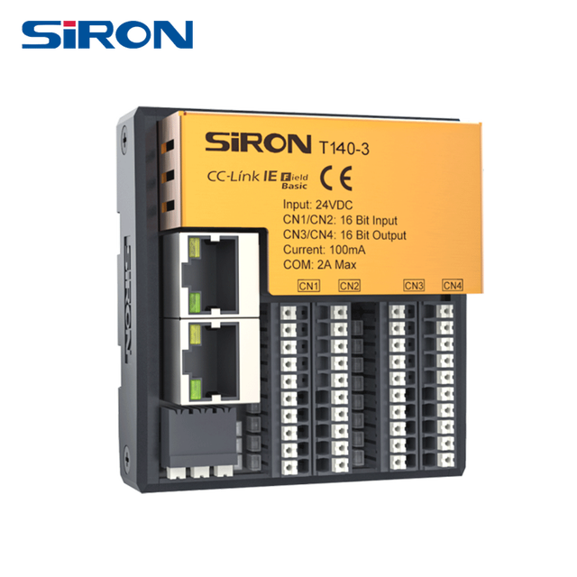 SiRON T140 Cc-Link IE Field Basic Bus Module for Mitsubishi Q, Fx and Other PLC MasterStations , Integrated I/O