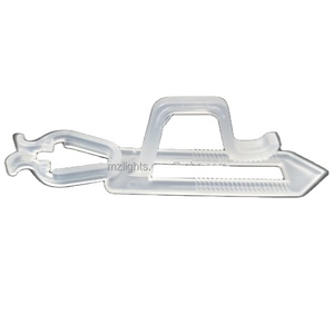 MZ Lights Clips de lumière de Noël transparents pour gouttières et bardeaux pour C9 C7 C6 Mini Lights - Product Image 3