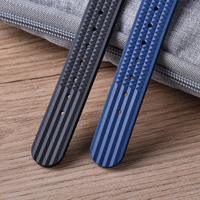Bracelet de montre intelligent MZDTIMK FKM Waffle pour plongeur, 22 mm 20 mm, respirant, à libération rapide, étanche, en caoutchouc fluoré
