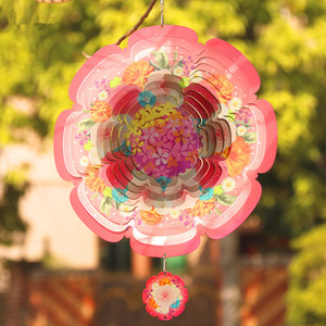 Fabricants de moulinets à vent 3D réutilisables en acier inoxydable, vente en gros, décoration maison et jardin, moulinet à vent vierge de 10 pouces pour sublimation - Product Image 2