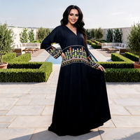 Nouvelle Abaya ouverte pour femmes, grande taille, brodée, style décontracté et moderne, pour l'Aïd en Arabie Saoudite, collection 2026, faible MOQ, best-seller