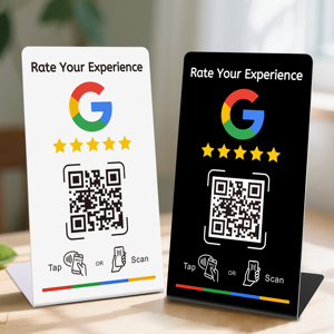 Soporte de Exhibición con Código QR Personalizado, Chip NFC, Sin Contacto, para Tarjetas de Regalo de <span class=keywords><strong>Google</strong></span> <span class=keywords><strong>Play</strong></span>, Reseñas de <span class=keywords><strong>Google</strong></span>, con Función Tap - Product Image 5