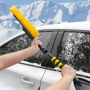 ADT Home Snow Moover, grattoir à glace, 21 pouces, jaune et noir, brosse à neige extensible avec raclette - Product Image 6