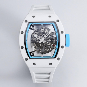 Orologi Meccanici Edizione Rosso Nero Scheletrati, Orologio Meccanico Manuale di Lusso per Uomo - Product Image 1