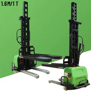 JG High Quality Wholesale 0.5t 1t Portable Semi Electric Self-lift Stacker Full Electric Pallet Stacker