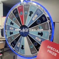 Roue de la Fortune Personnalisée avec Graphiques et Bordure LED pour Tirages au Sort et Événements Mondiaux