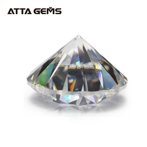 Tamaño pequeño 1mm a 2,5mm <span class=keywords><strong>Moissanite</strong></span> VVS1 DEF Color ronda brillante corte 8 corazón flecha anillo de diamantes sueltos precio por quilate - Product Image 5