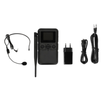 Microphone sans fil UHF portable HT003 avec transmission anti-interférence Bluetooth pour salle de réunion et centre de formation