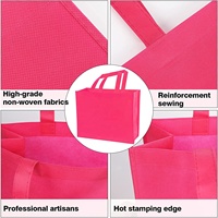 Sac en tissu non tissé pliable et réutilisable, découpé sur mesure, multicolore, pour le shopping et l'emballage