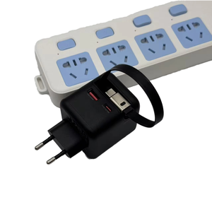 GAN สาย PD อะแดปเตอร์จ่ายไฟ70วัตต์พับเก็บได้ปลั๊กเสียบ <span class=keywords><strong>USB</strong></span> Type-C สองพอร์ตชาร์จเร็วแบบ <span class=keywords><strong>USB</strong></span> - Product Image 3