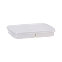 Boîte de rangement en plastique multi-usages pour réfrigérateur, avec 4 compartiments, pour une conservation optimale et un espace personnalisable