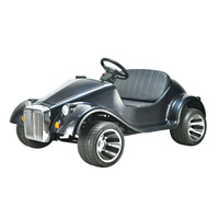 Voiture électrique à essence mini classique vintage, kart à pédales parent-enfant, buggy biplace avec frein auxiliaire pour adultes et enfants