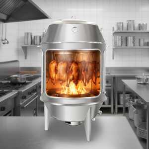<span class=keywords><strong>Griglia</strong></span> BBQ Verticale <span class=keywords><strong>in</strong></span> <span class=keywords><strong>Acciaio</strong></span> Inox a Gas e Carbone con Vetro Temperato <span class=keywords><strong>per</strong></span> Arrosto di Anatra e Pollo, Attrezzatura <span class=keywords><strong>per</strong></span> Barbecue Stile Peking - Product Image 1