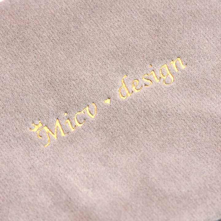 Microfiber Suede Jewelry Storage Pouch Bag With Drawstring Support