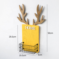 Étagère murale flottante carrée en fer à un seul niveau, durable, de Wekis Wholesale, design flexible, emballage en boîte, décoration de salon en bois