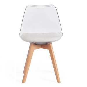<span class=keywords><strong>Sillas</strong></span> de comedor de <span class=keywords><strong>tulip</strong></span>án transparente de gran oferta 2024, silla tapizada lateral - Product Image 4