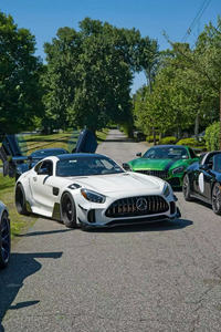 Kit de Carrocería Ancha Estilo GT3 para <span class=keywords><strong>Mercedes</strong></span> Benz <span class=keywords><strong>AMG</strong></span> <span class=keywords><strong>GT</strong></span> Coupé: Parachoques Delantero y Trasero de Fibra de Carbono, Faldones Laterales, Alerón, Pasos de Rueda <span class=keywords><strong>AMG</strong></span> GT3 - Product Image 2