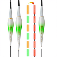 Flotteur de pêche électronique lumineux intelligent à double usage (nuit/jour) avec alarme de morsure et changement de couleur, 41-45 cm