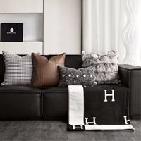 Bantal Sofa Tiff Home Gaya Modern 30*50cm Grosir Kelas Atas Dapat Disesuaikan Anti-Statis Tenun Bordir Pola Geometris