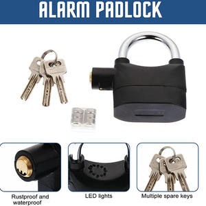 Mehrfarbiges Motorrads chloss aus Aluminium legierung, Hochs icherheits vorhänge schloss mit Schlüssel und Alarmsystem für Fahrräder - Product Image 3
