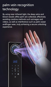 Serrure de porte intelligente biométrique 3D avec reconnaissance faciale, étanche, Wi-Fi, stockage cloud, pour portes extérieures en aluminium et en bois, modèle 2025 - Product Image 5